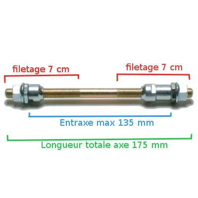 Oxford Axe Plein Arrière Vélo M9.5 X 175 Mm Chromoly 4 Oxford Axe Plein Arrière Vélo M9.5 X 175 Mm Chromoly – Image 2