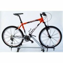 Porte-vélo Soldes Magasin 35 PERUZZO Fixation Sur Barre De Toit Avec Antivol Imola Alu