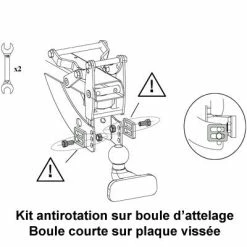 Porte-vélo Soldes Magasin -Porte-vélo Soldes Magasin kit antirotation pour boule d attelage full