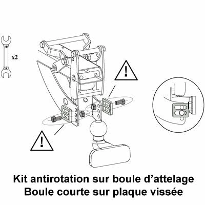 Mottez Kit Antirotation Pour Boule D'attelage 3 Mottez Kit Antirotation Pour Boule D'attelage – Image 2