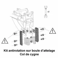 Mottez Kit Antirotation Pour Boule D'attelage 10 Mottez Kit Antirotation Pour Boule D'attelage -Porte-vélo Soldes Magasin kit antirotation pour boule d attelage full 3