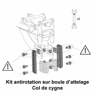 Mottez Kit Antirotation Pour Boule D'attelage 4 Mottez Kit Antirotation Pour Boule D'attelage – Image 3