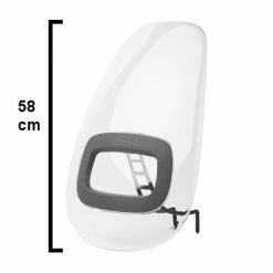 Pare Brise Vélo Pour Siège Bobike One+ Mini -Porte-vélo Soldes Magasin pare brise velo pour siege bobike one mini gris full 3