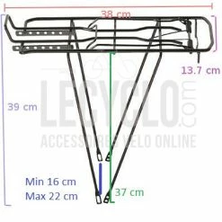 Monz Porte Bagage Arrière Noir 11 Monz Porte Bagage Arrière Noir -Porte-vélo Soldes Magasin porte bagage arriere noir full 5