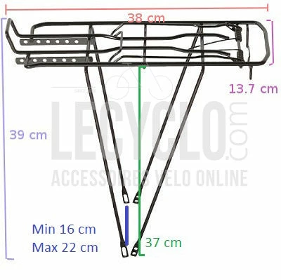 Monz Porte Bagage Arrière Noir 7 Monz Porte Bagage Arrière Noir – Image 5