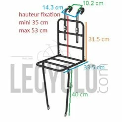 Porte Bagage Avant Large Du Vélo BASIL -Porte-vélo Soldes Magasin porte bagage avant large du velo basil full 3