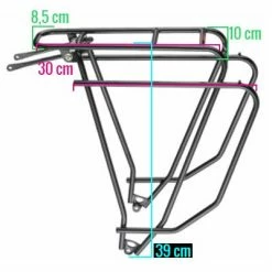 Porte Bagage De Vélo TUBUS Logo Evo Noir -Porte-vélo Soldes Magasin porte bagage de velo tubus logo evo noir full 4