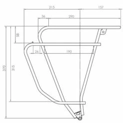 Porte Bagage De Vélo TUBUS Logo Evo Noir -Porte-vélo Soldes Magasin porte bagage de velo tubus logo evo noir full 5