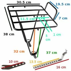 Porte-bagages Avant Noir Pour Vélo Frontière - BLB -Porte-vélo Soldes Magasin porte bagages avant noir pour velo frontiere blb full 6