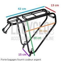 Porte Bagages Vélo Argent Charges Lourdes 35 Kilos Steco 7 Porte Bagages Vélo Argent Charges Lourdes 35 Kilos Steco -Porte-vélo Soldes Magasin porte bagages velo argent charges lourdes 35 kilos steco full 3