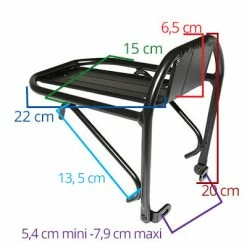 Brandless Porte-bagages Vélo Avant 26 à 29 Pouces Sur Tasseaux De Freins -Porte-vélo Soldes Magasin porte bagages velo avant 26 a 29 pouces sur tasseaux de freins full 4