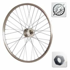 Exal Roue Avant 28 Pouces Avec Dynamo Dans Moyeu à écrou