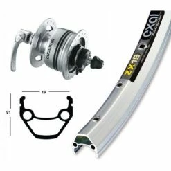 Exal Roue De 28 Pouces Avec Dynamo Dans Moyeu DH3N72 -Porte-vélo Soldes Magasin roue de 28 pouces avec dynamo dans moyeu dh3n72 full 4