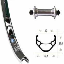 Roue Vélo Avant 28 Pouces Serrage Rapide Rigida -Porte-vélo Soldes Magasin roue velo avant 28 pouces serrage rapide rigida full 2