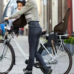 Siège Vélo Enfant Arrière Sur Porte-bagages Urban Iki -Porte-vélo Soldes Magasin siege velo enfant arriere sur porte bagages urban iki marron full 5