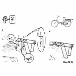 Support Supplémentaire Sur Porte-bagage Vélo - Steco -Porte-vélo Soldes Magasin support supplementaire sur porte bagage velo steco full 6