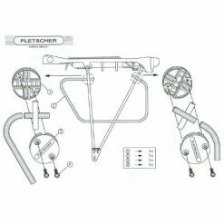 PLETSCHER Supports Sacoche Pour Porte Bagage Vélo -Porte-vélo Soldes Magasin supports sacoche pour porte bagage velo full 2